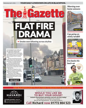 Cover of Blackpool Gazette