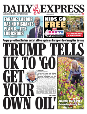 Cover of Daily Express