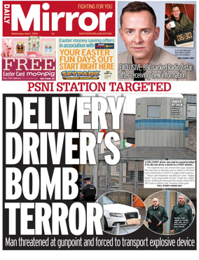 Cover of Daily Mirror (Northern Ireland)