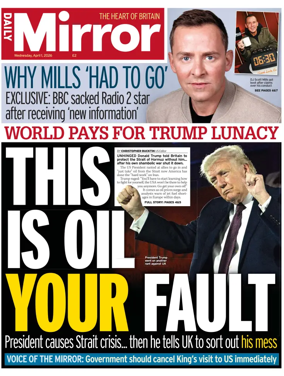 Cover of Daily Mirror