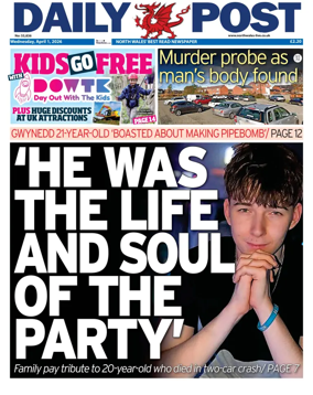 Cover of Daily Post (North Wales)