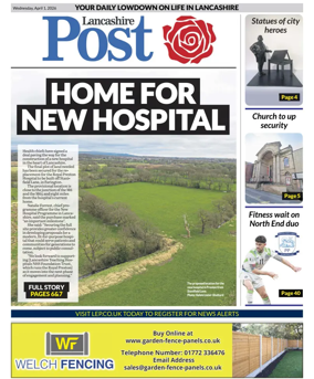 Cover of Lancashire Evening Post