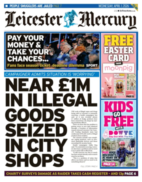 Cover of Leicester Mercury