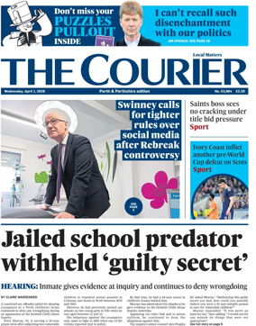 Cover of The Courier & Advertiser (Perth and Perthshire Edition)