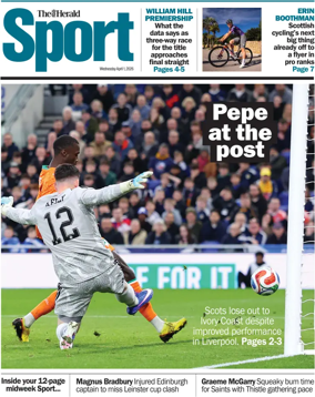 Cover of Herald Sport