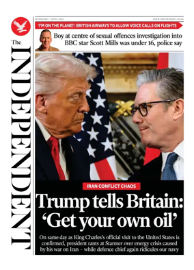 Cover of The Independent