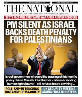 Cover of The National (Scotland)