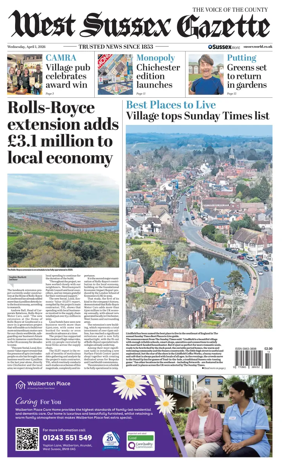 Cover of West Sussex Gazette