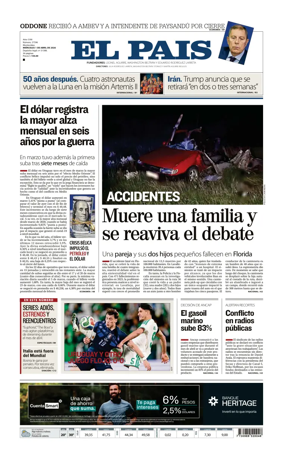 Cover of El Pais (Uruguay)