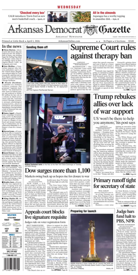 Cover of Arkansas Democrat-Gazette