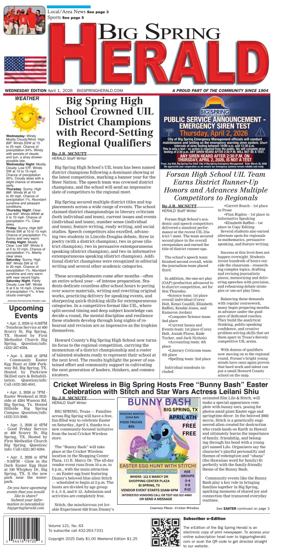 Cover of Big Spring Herald