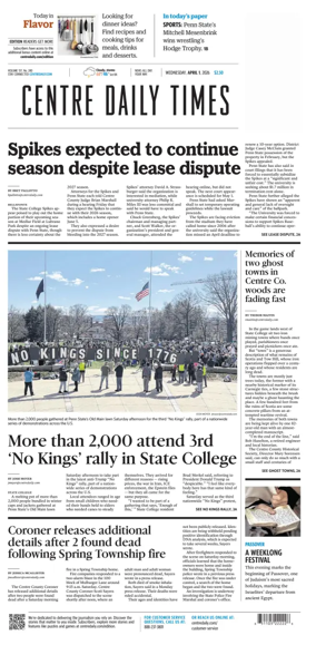 Cover of Centre Daily Times