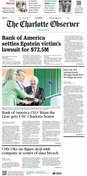Cover of The Charlotte Observer