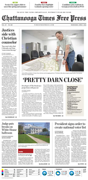 Cover of Chattanooga Times Free Press