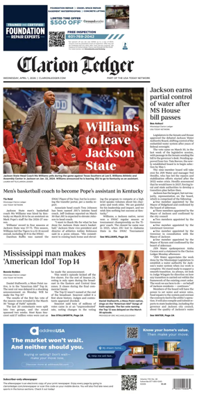 Cover of Clarion Ledger