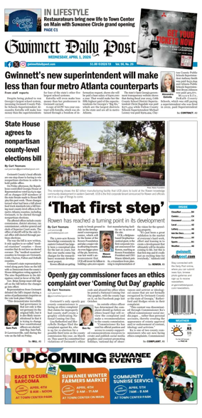 Cover of Gwinnett Daily Post