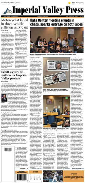 Cover of Imperial Valley Press