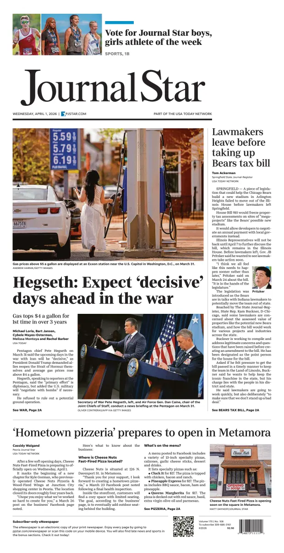 Cover of Journal Star (Peoria)