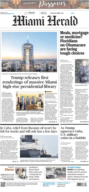 Cover of Miami Herald