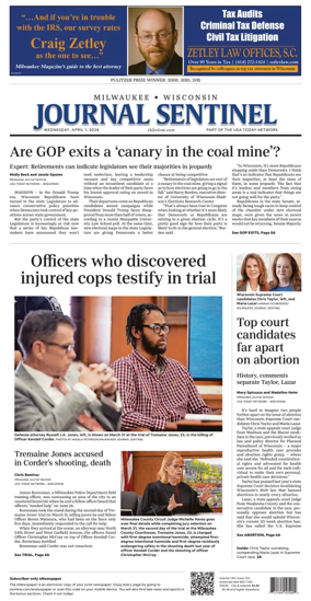 Cover of Milwaukee Journal Sentinel