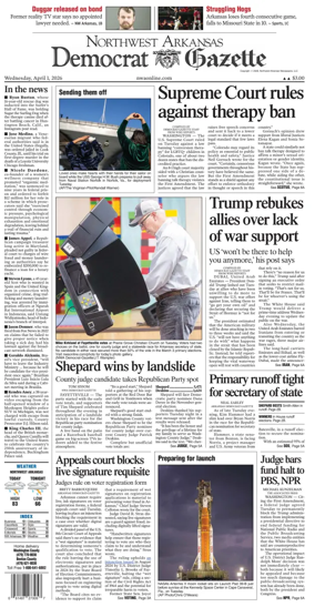 Cover of Northwest Arkansas Democrat-Gazette