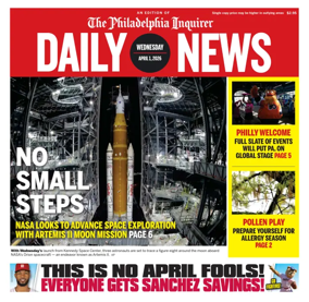 Cover of Philadelphia Daily News