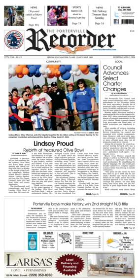 Cover of Porterville Recorder