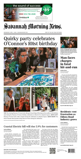 Cover of Savannah Morning News