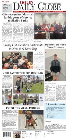 Cover of Shelby Daily Globe