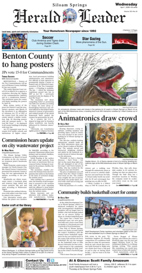 Cover of Siloam Springs Herald Leader