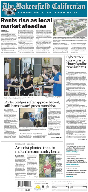 Cover of The Bakersfield Californian