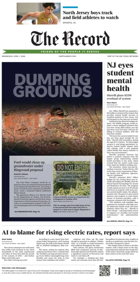 Cover of The Bergen Record