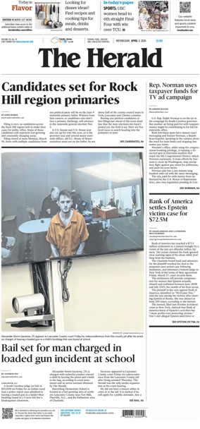 Cover of The Herald (Rock Hill)