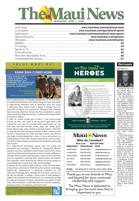 Cover of The Maui News