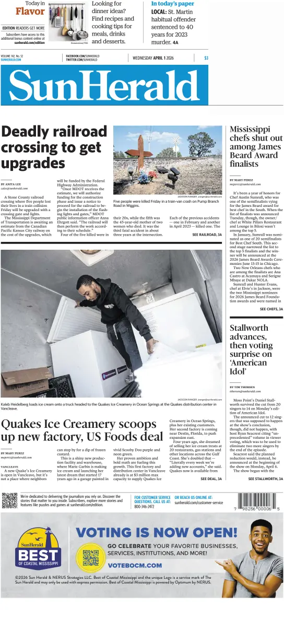 Cover of The Sun Herald