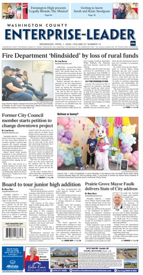 Cover of Washington County Enterprise-Leader