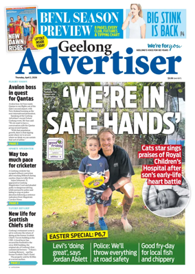 Cover of Geelong Advertiser