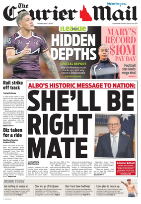 Cover of The Courier-Mail