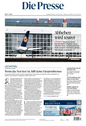 Cover of Die Presse