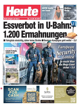 Cover of Heute - Wien Ausgabe