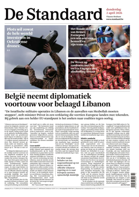 Cover of De Standaard