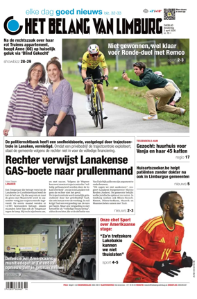 Cover of Het Belang van Limburg