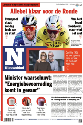 Cover of Het Nieuwsblad