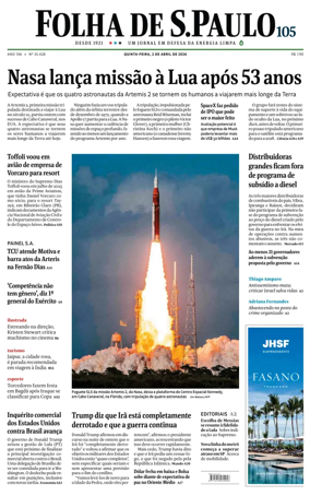 Cover of Folha de S.Paulo