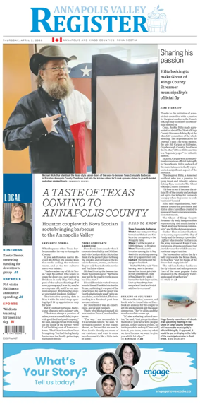 Cover of Annapolis Valley Register