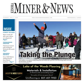 Cover of Kenora Daily Miner and News