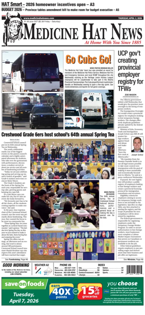 Cover of Medicine Hat News