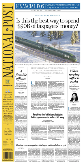 Cover of National Post - (Latest Edition)