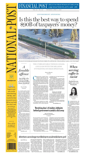 Cover of National Post - (National Edition)