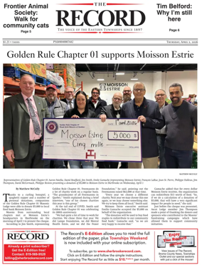 Cover of Sherbrooke Record